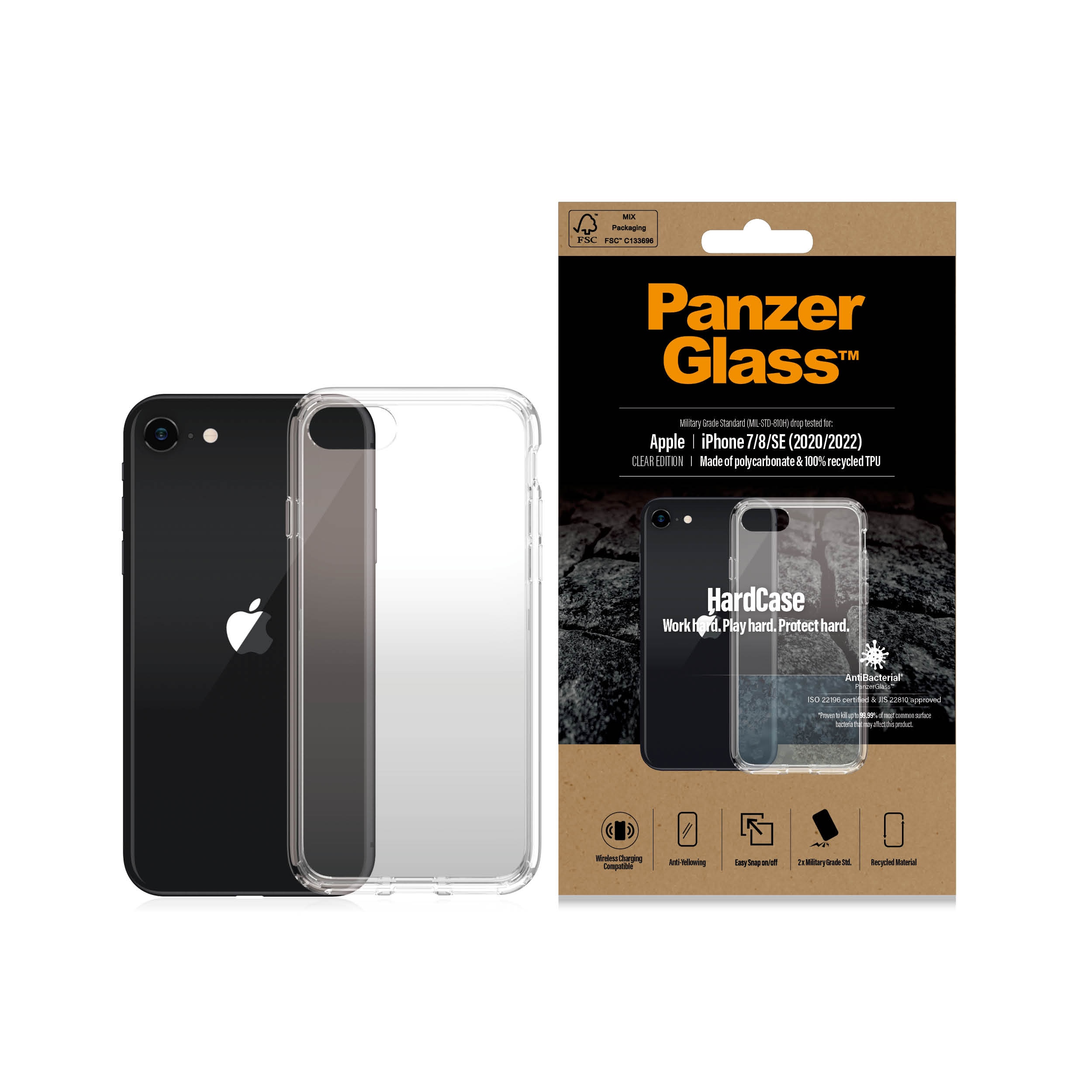 Hardcase Cover iPhone SE (2022) transparente