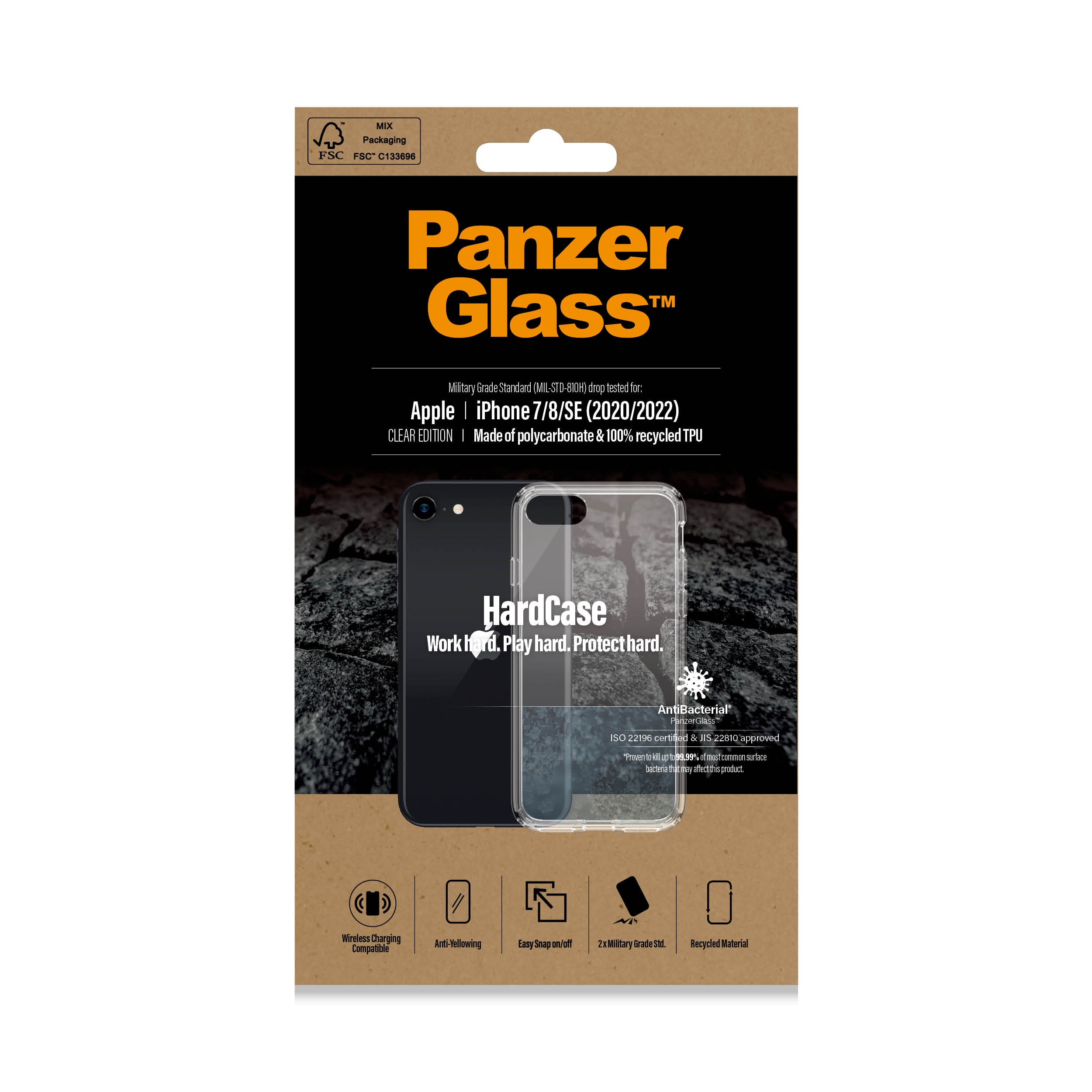 Hardcase Cover iPhone SE (2022) transparente