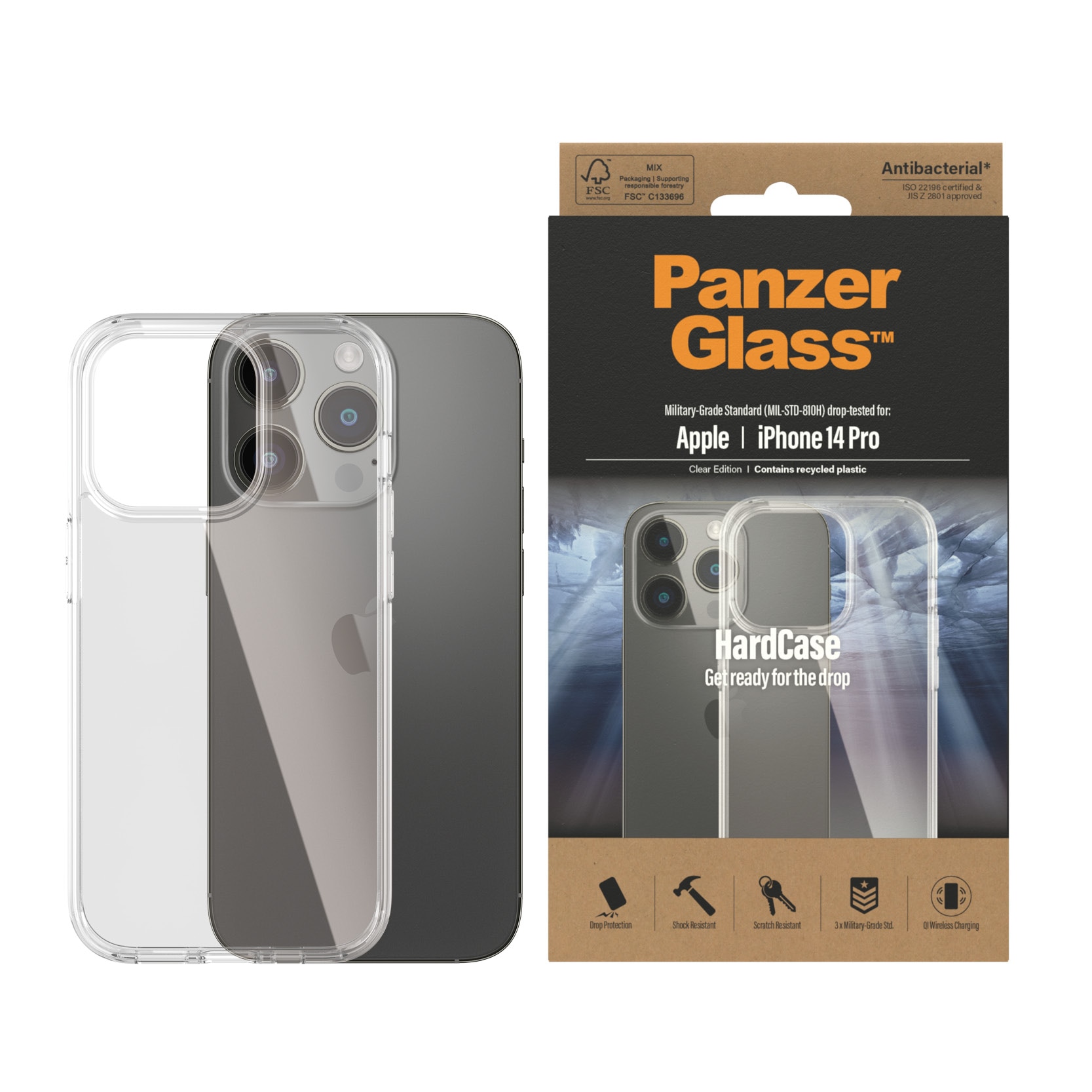 Hardcase Cover iPhone 14 Pro transparente