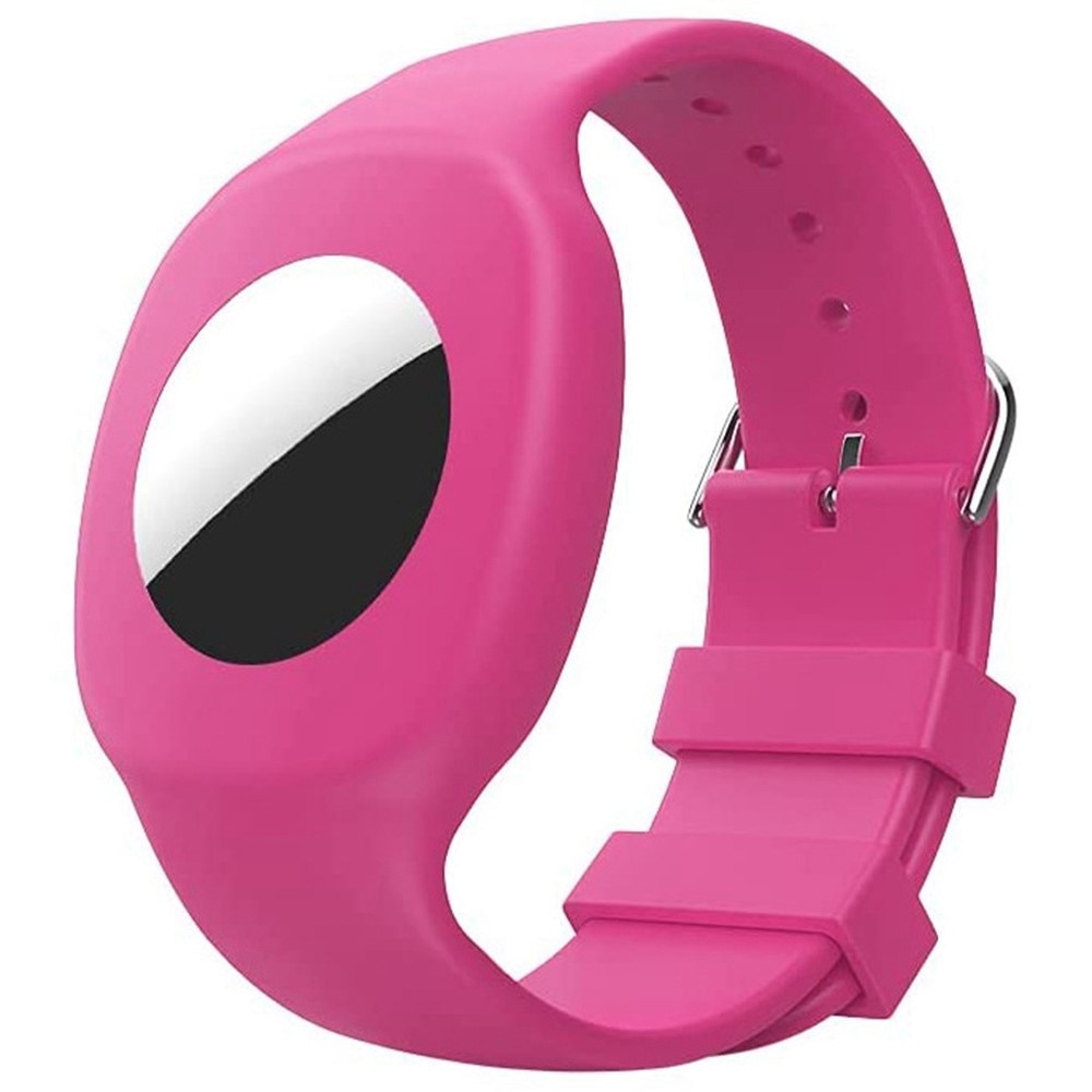 Cinturino in silicone per bambini AirTag Rosa