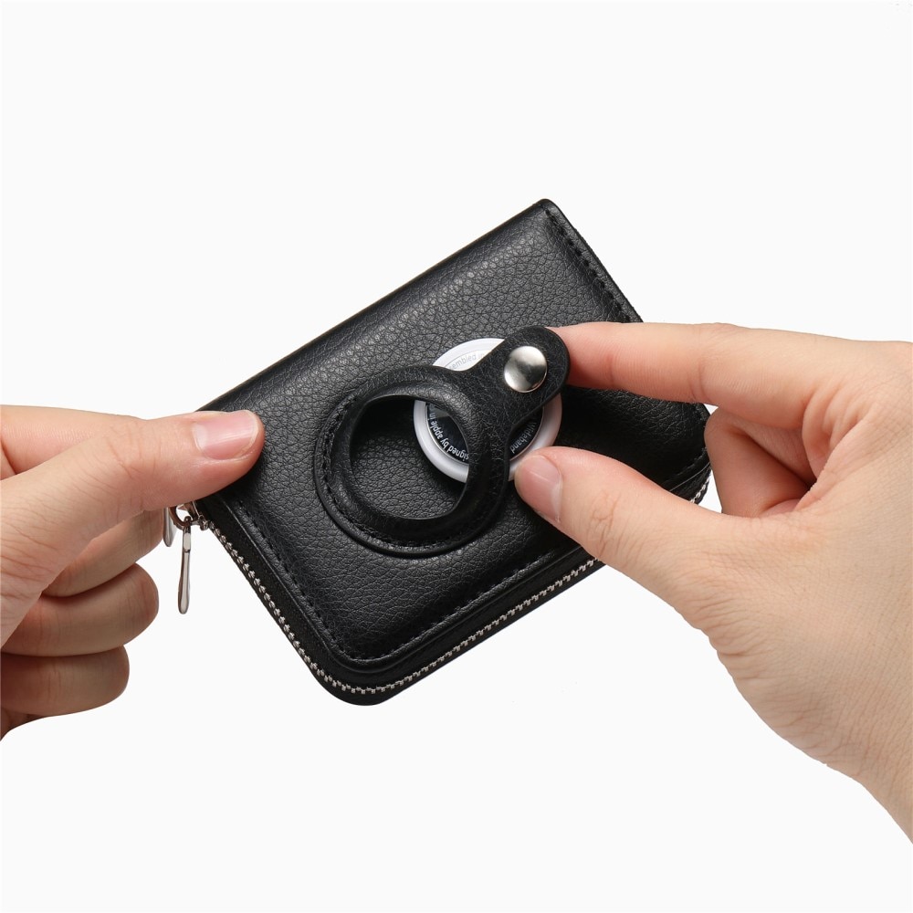 Portafoglio AirTag con protezione RFID, nero