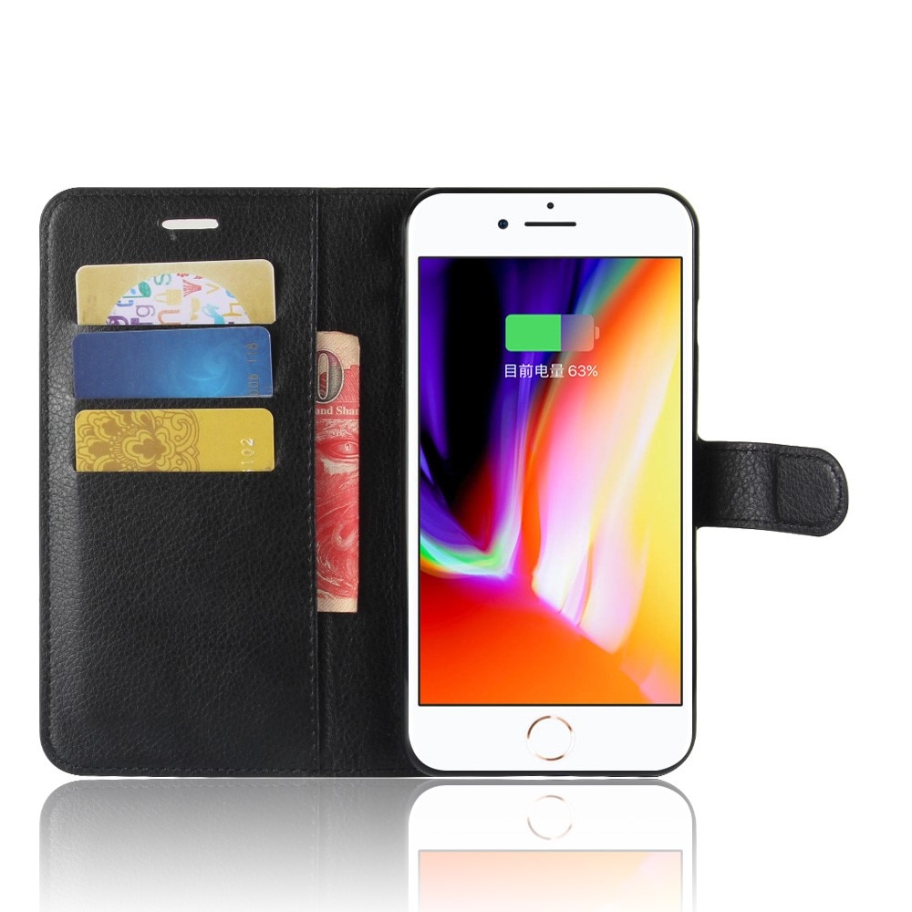 Cover portafoglio iPhone 7 Plus/iPhone 8 Plus Nero