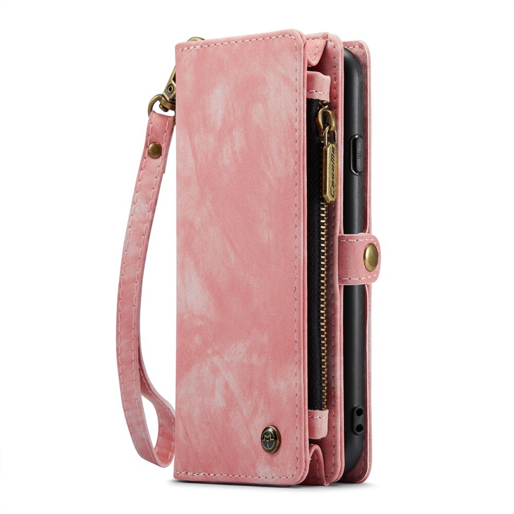 Cover portafoglio Multi-Slot iPhone Xr Rosa