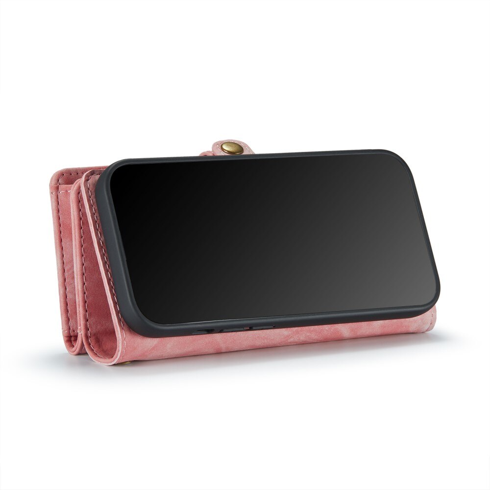 Cover portafoglio Multi-Slot iPhone Xr Rosa