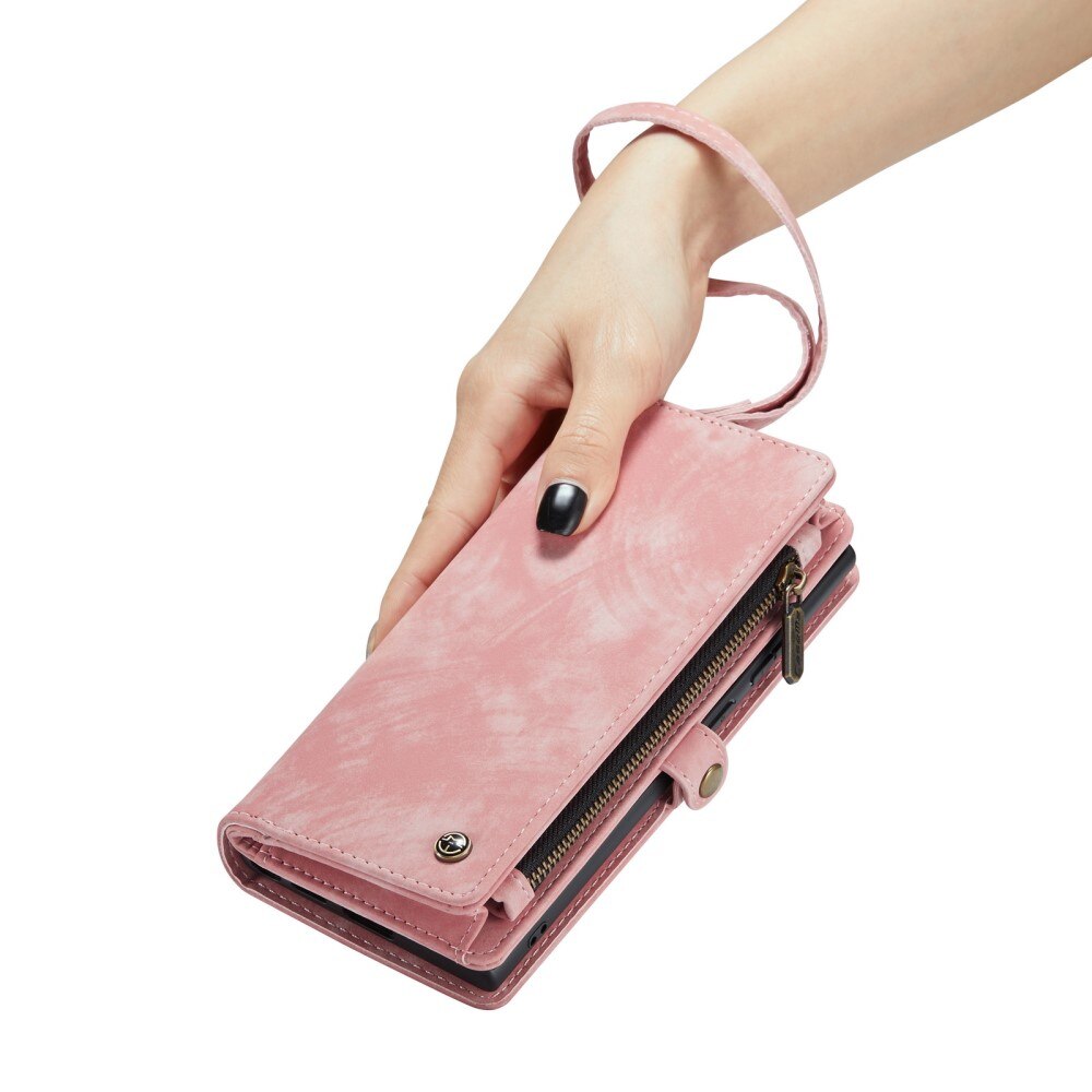Cover portafoglio Multi-Slot iPhone Xr Rosa