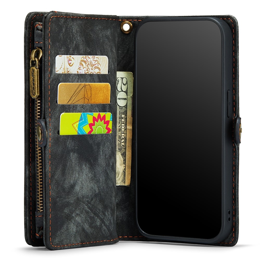 Cover portafoglio Multi-Slot iPhone Xs Max Grigio