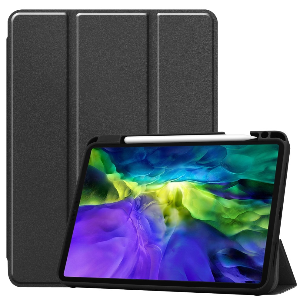 Cover Tri-Fold con portapenne iPad Pro 11 1st Gen (2018) nero