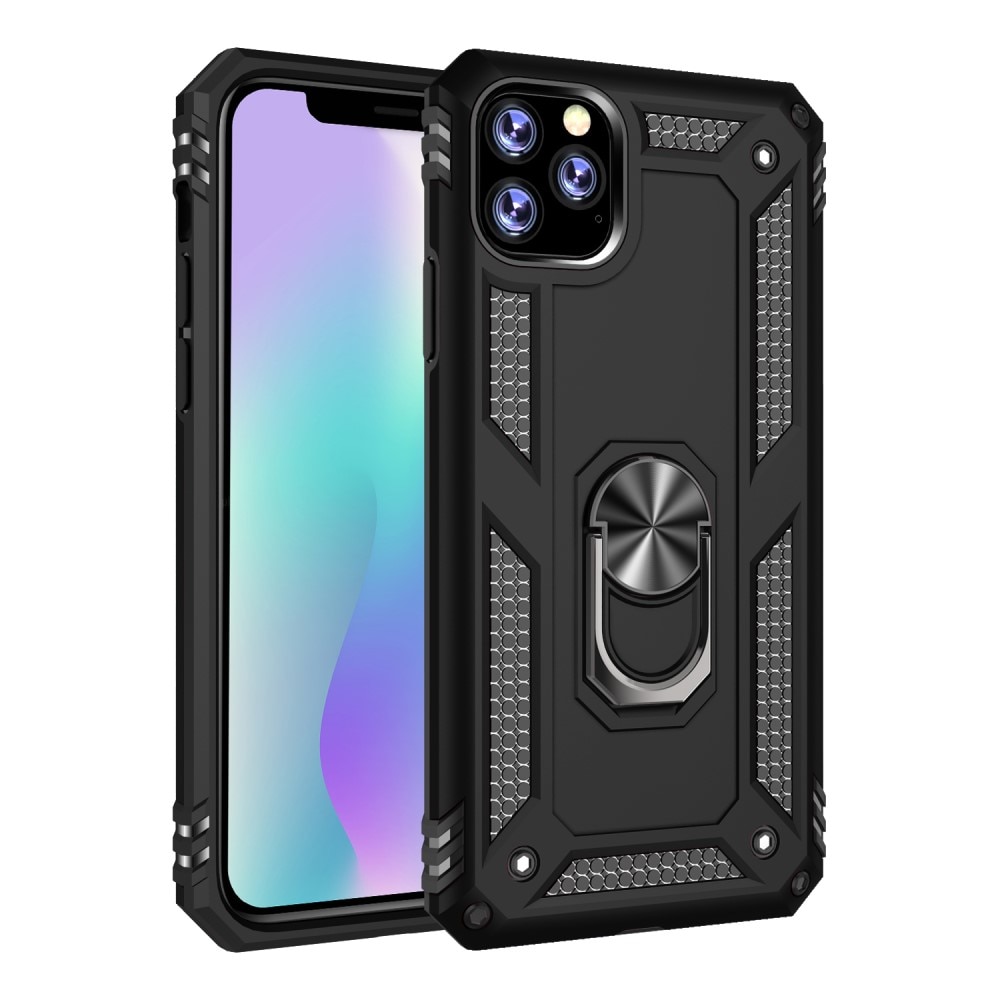 Cover ibride con anello iPhone 11 Pro Max nero