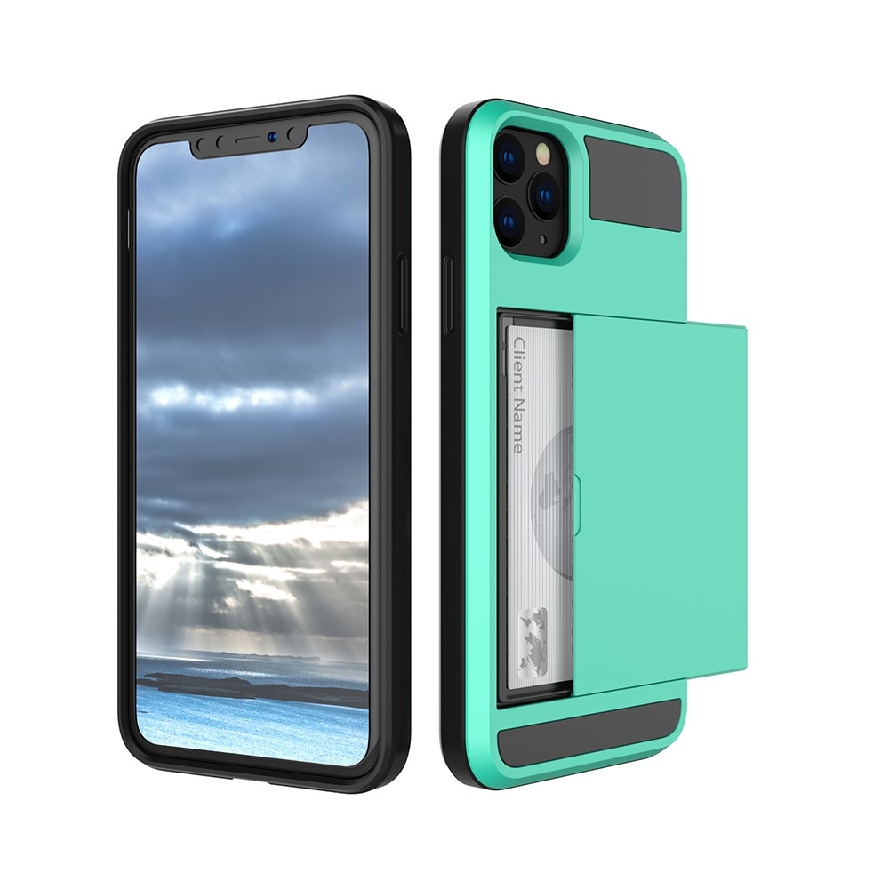 Cover portacarte iPhone 11 Verde