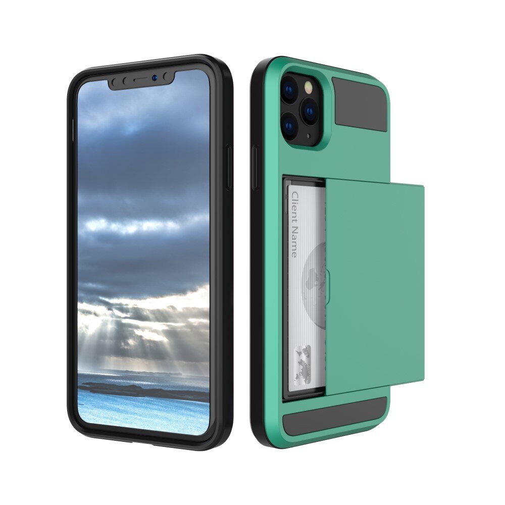 Cover portacarte iPhone 11 Verde