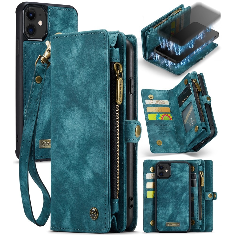 Cover portafoglio Multi-Slot iPhone 11 Blu