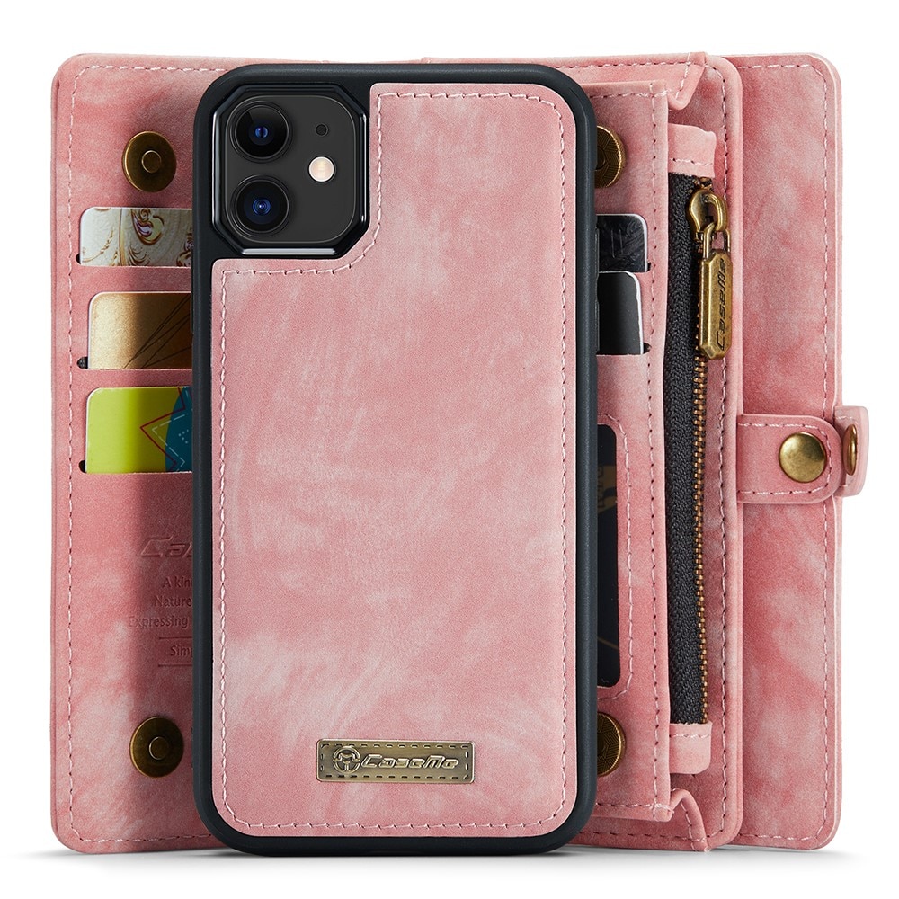 Cover portafoglio Multi-Slot iPhone 11 rosa
