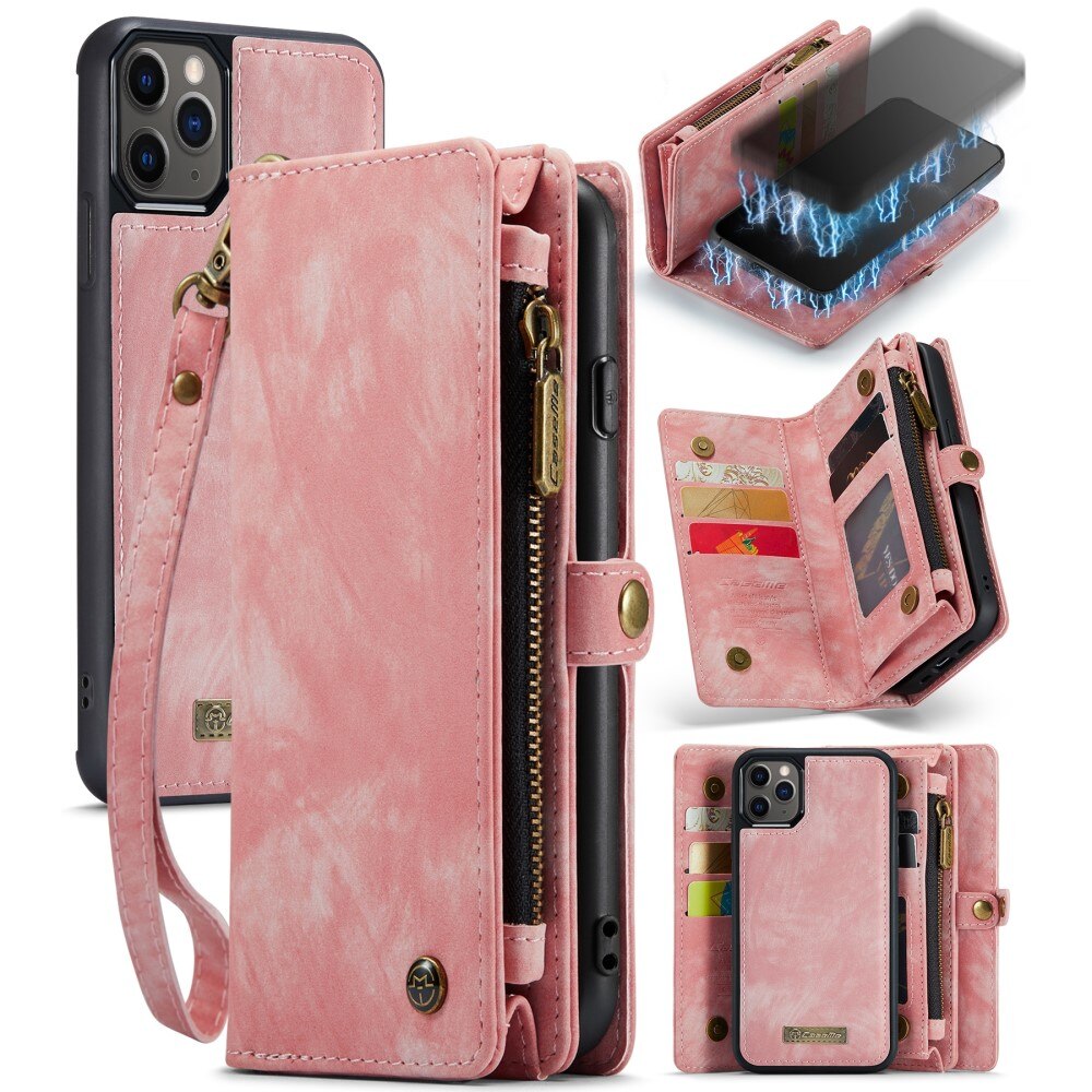 Cover portafoglio Multi-Slot iPhone 11 Pro rosa