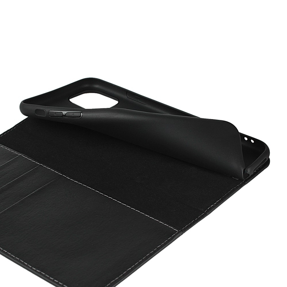 Cover Portafoglio in vera pelle iPhone 11 Pro nero