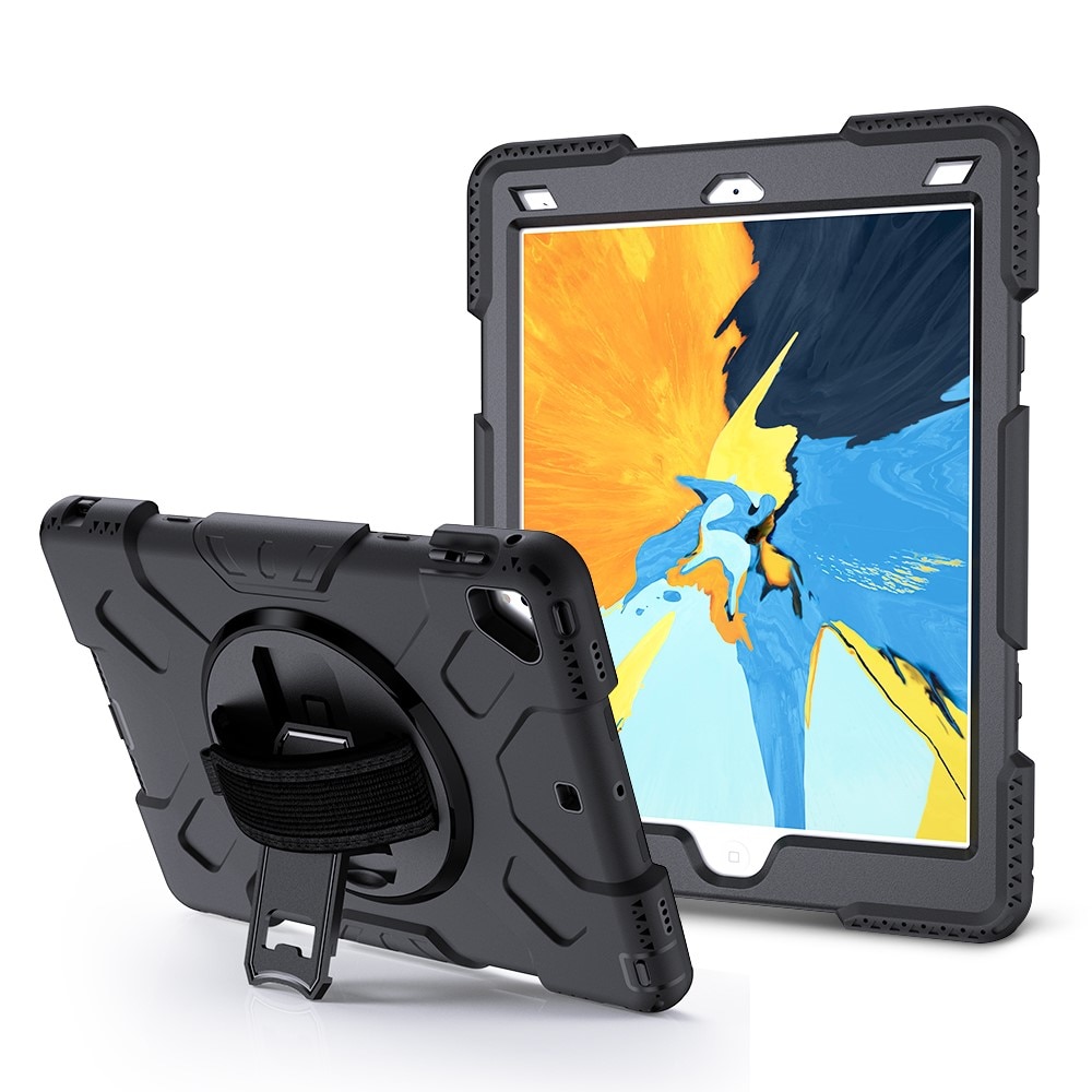 Custodia ibrida antiurto con tracolla iPad Air 2 9.7 (2014) nero