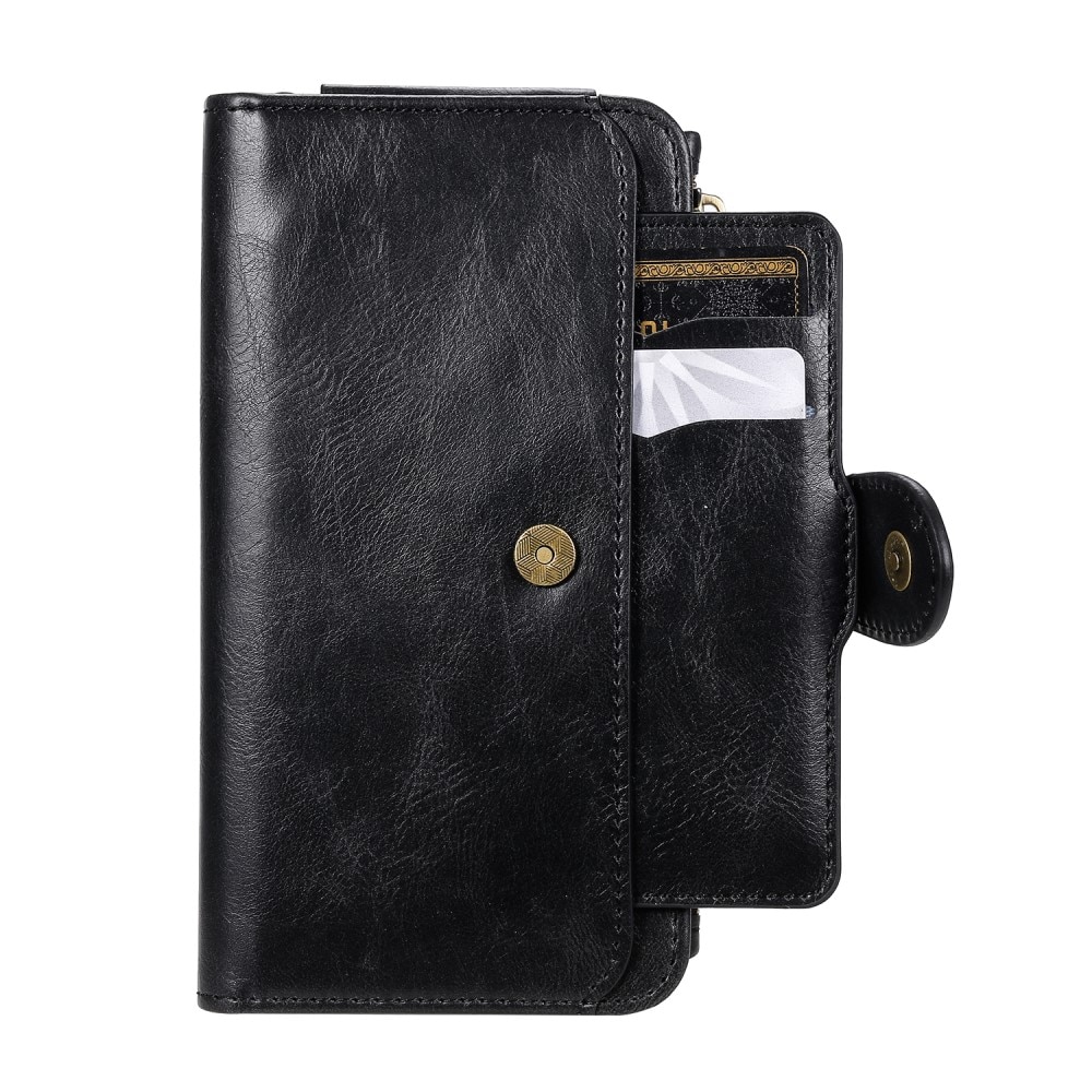 Magnet Leather Multi Wallet iPhone 11 nero