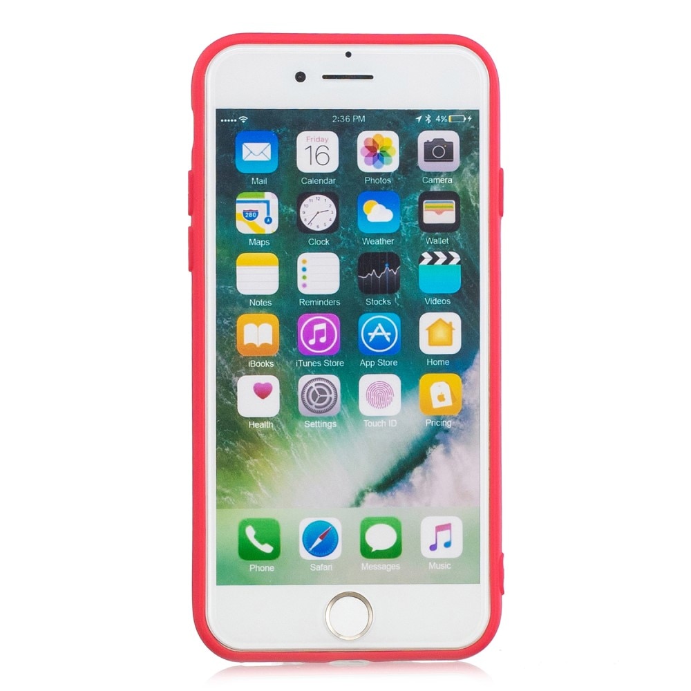 Cover TPU iPhone 8 rosso
