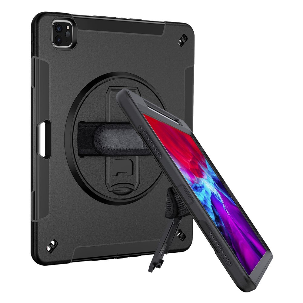 Custodia ibrida antiurto con tracolla iPad Pro 12.9 3rd Gen (2018) nero