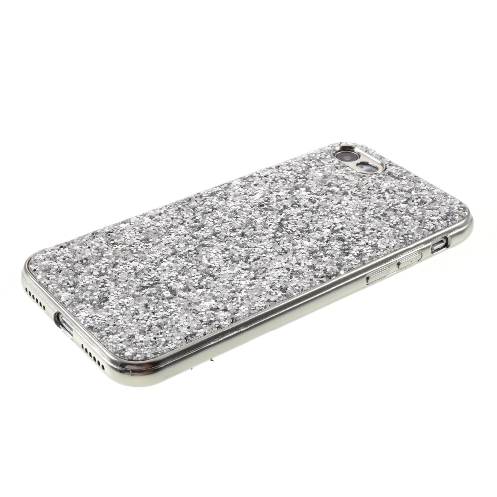 Cover Luccichio iPhone SE (2020) d'argento