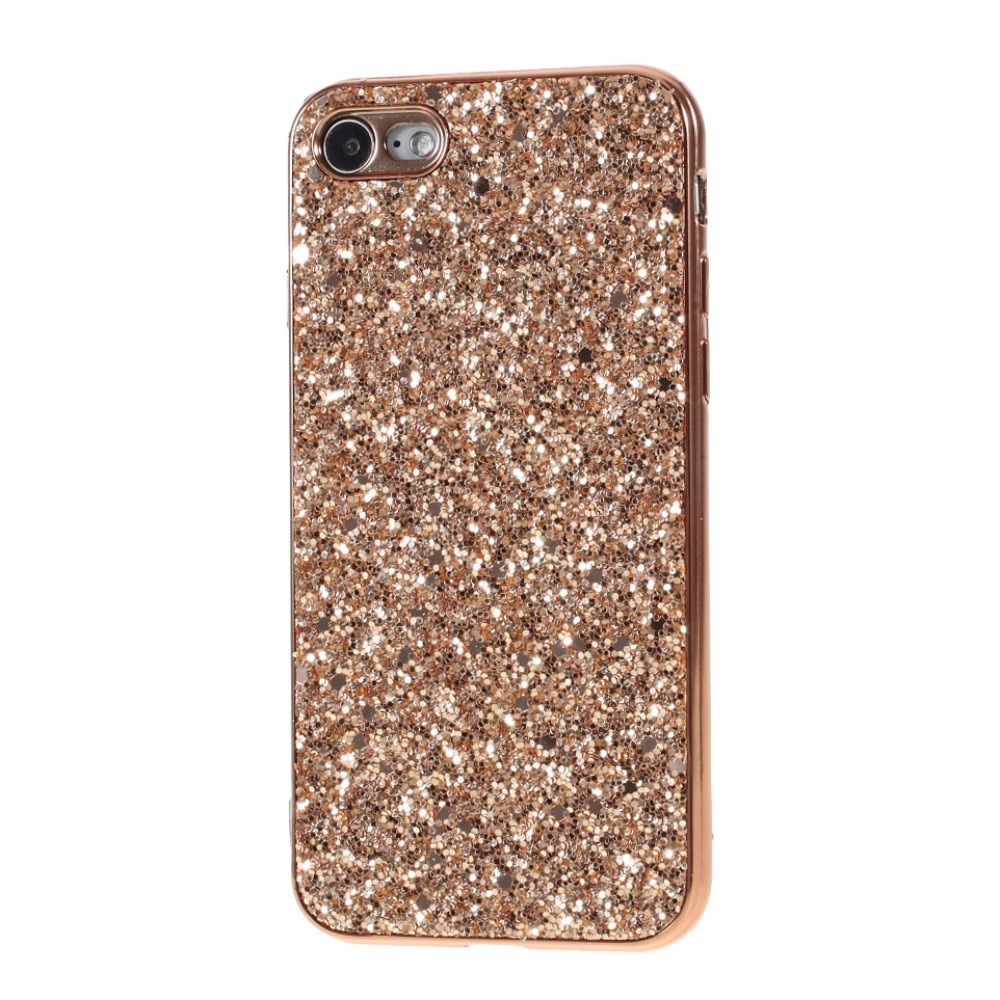 Cover Luccichio iPhone 8 oro rosa