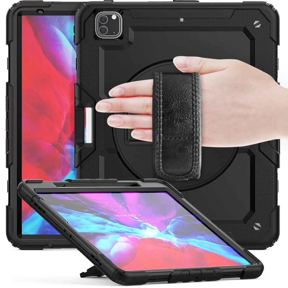 Full Protection Custodia ibrida antiurto con tracolla iPad Pro 12.9 3rd Gen (2018) nero