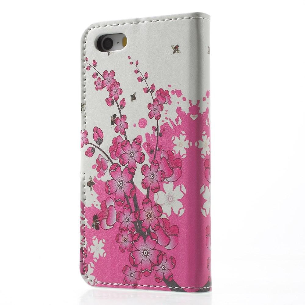 Custodie a portafoglio iPhone 5/5S/SE Fiore di ciliegio