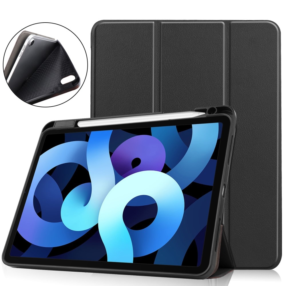 Cover Tri-Fold con portapenne iPad Air 10.9 4th Gen (2020) nero