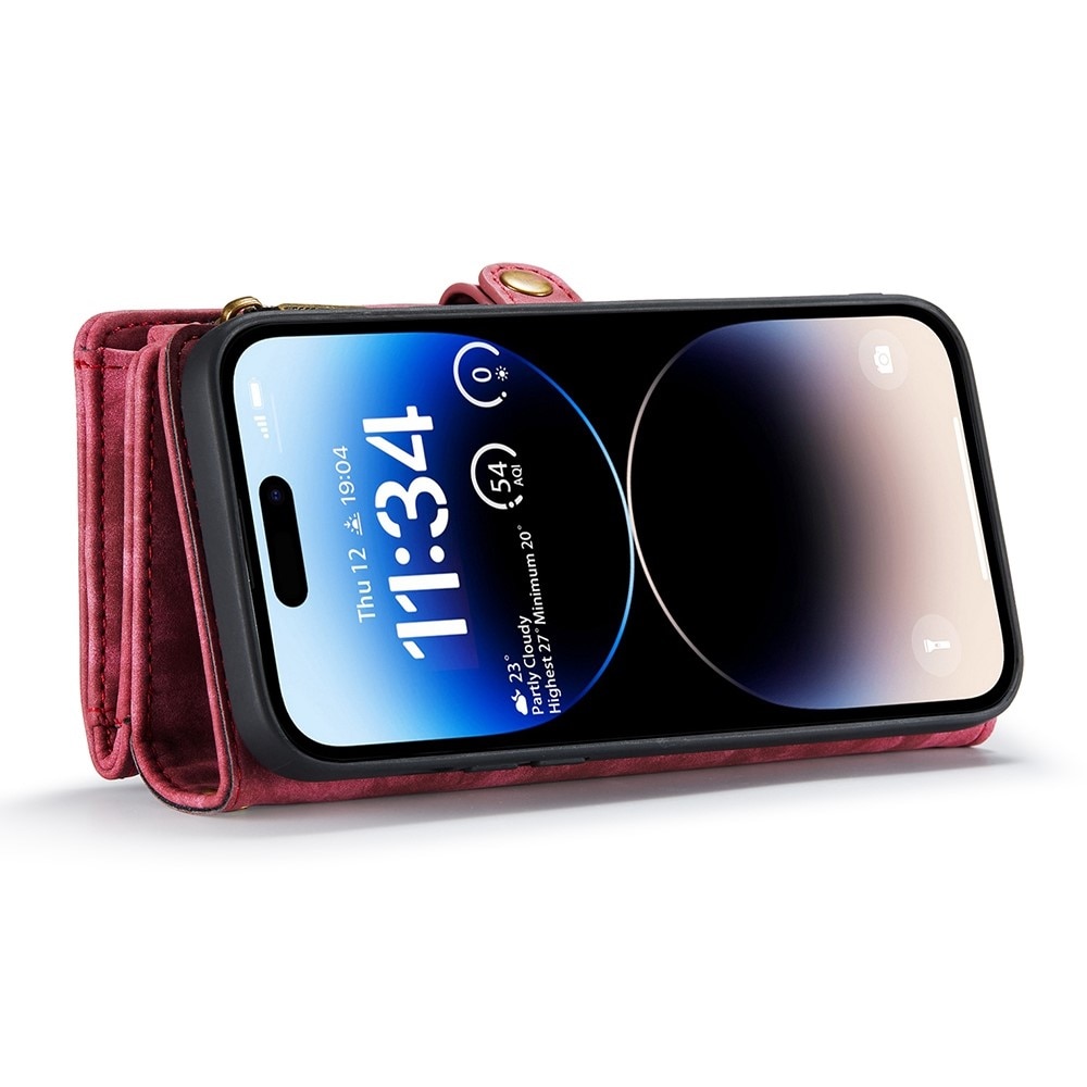 Cover portafoglio Multi-Slot iPhone 12 Pro Max Rosso