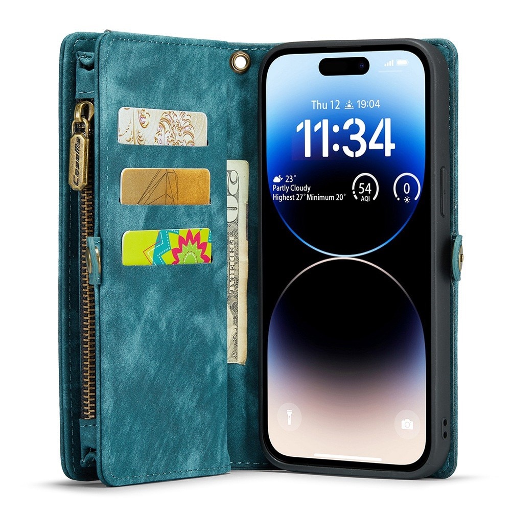 Cover portafoglio Multi-Slot iPhone 12 Pro Max Blu