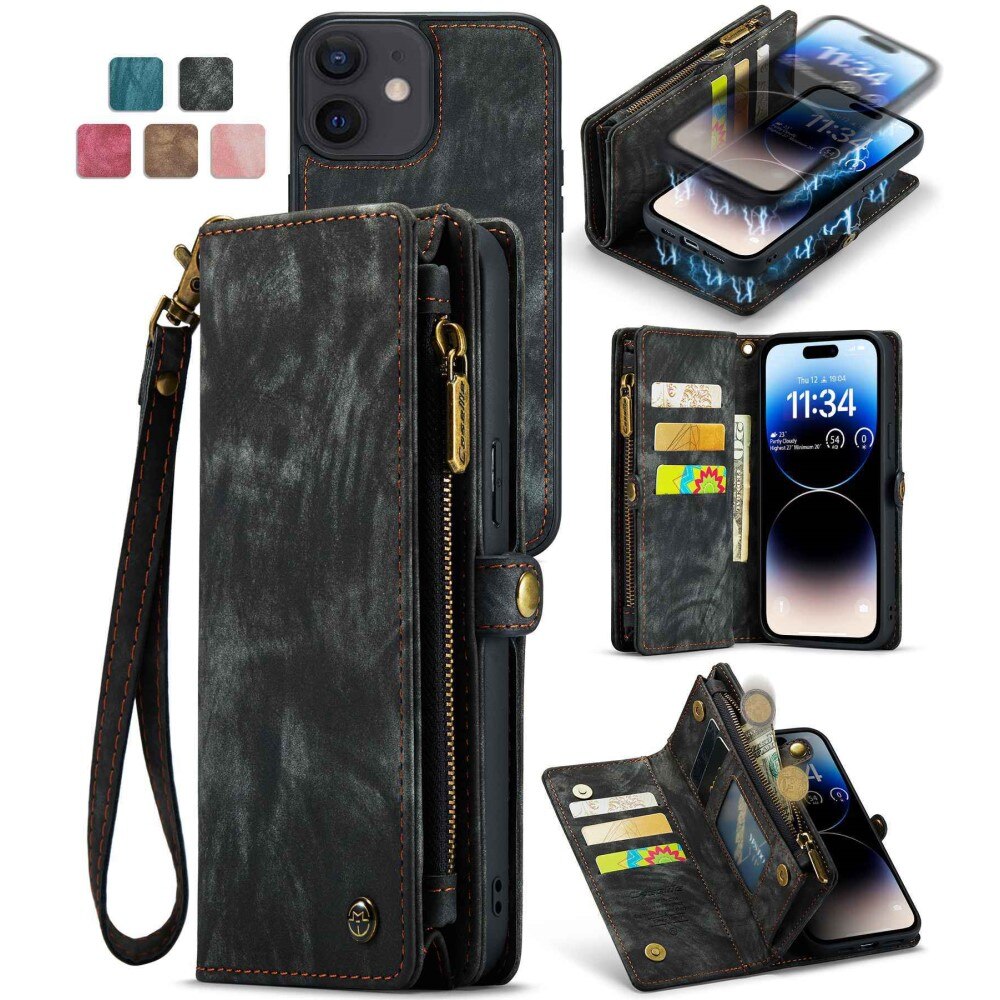 Cover portafoglio Multi-Slot iPhone 12/12 Pro Grigio
