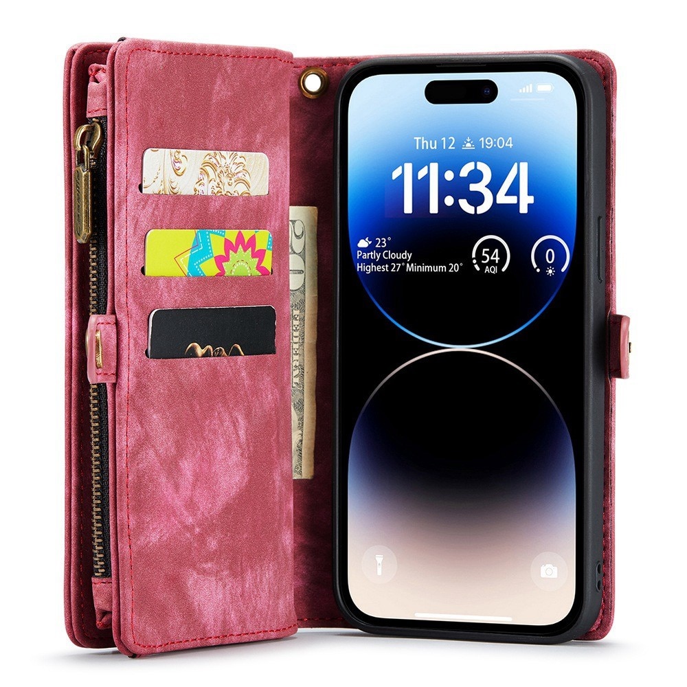 Cover portafoglio Multi-Slot iPhone 12/12 Pro Rosso