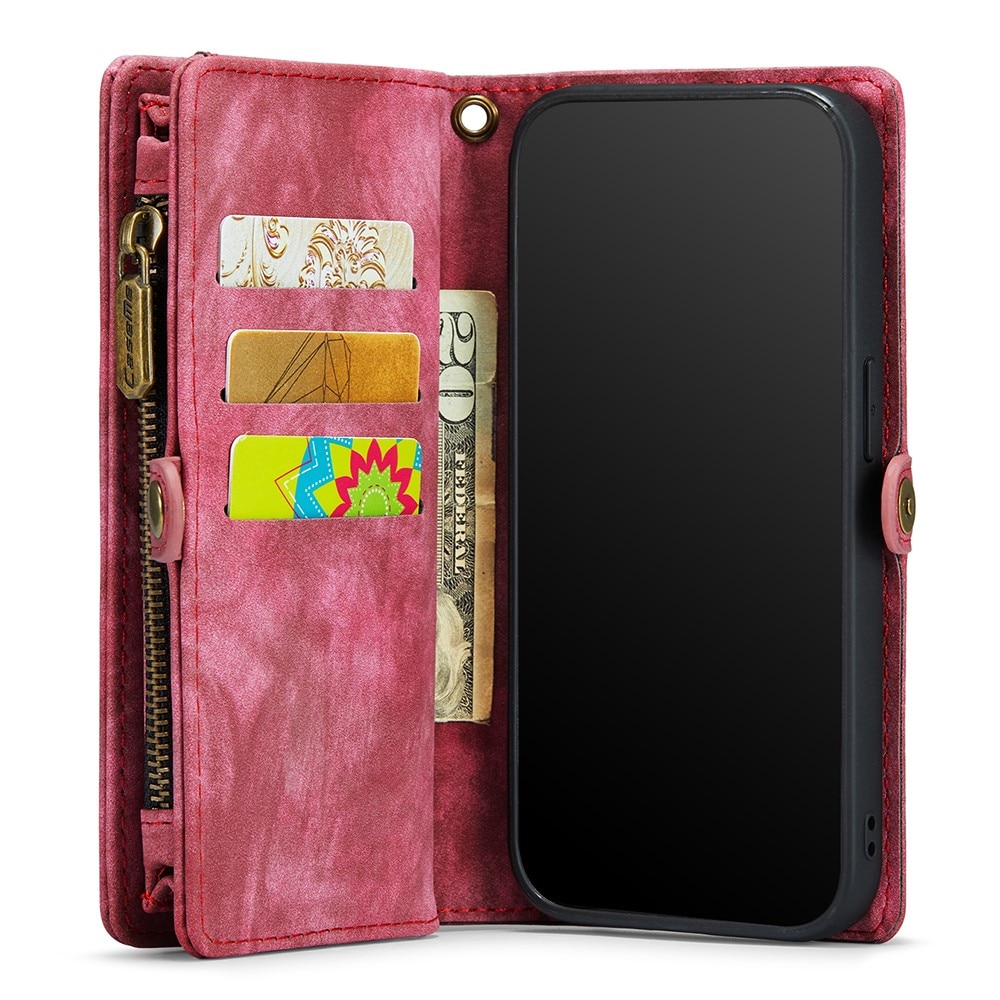 Cover portafoglio Multi-Slot iPhone 12 Mini Rosso
