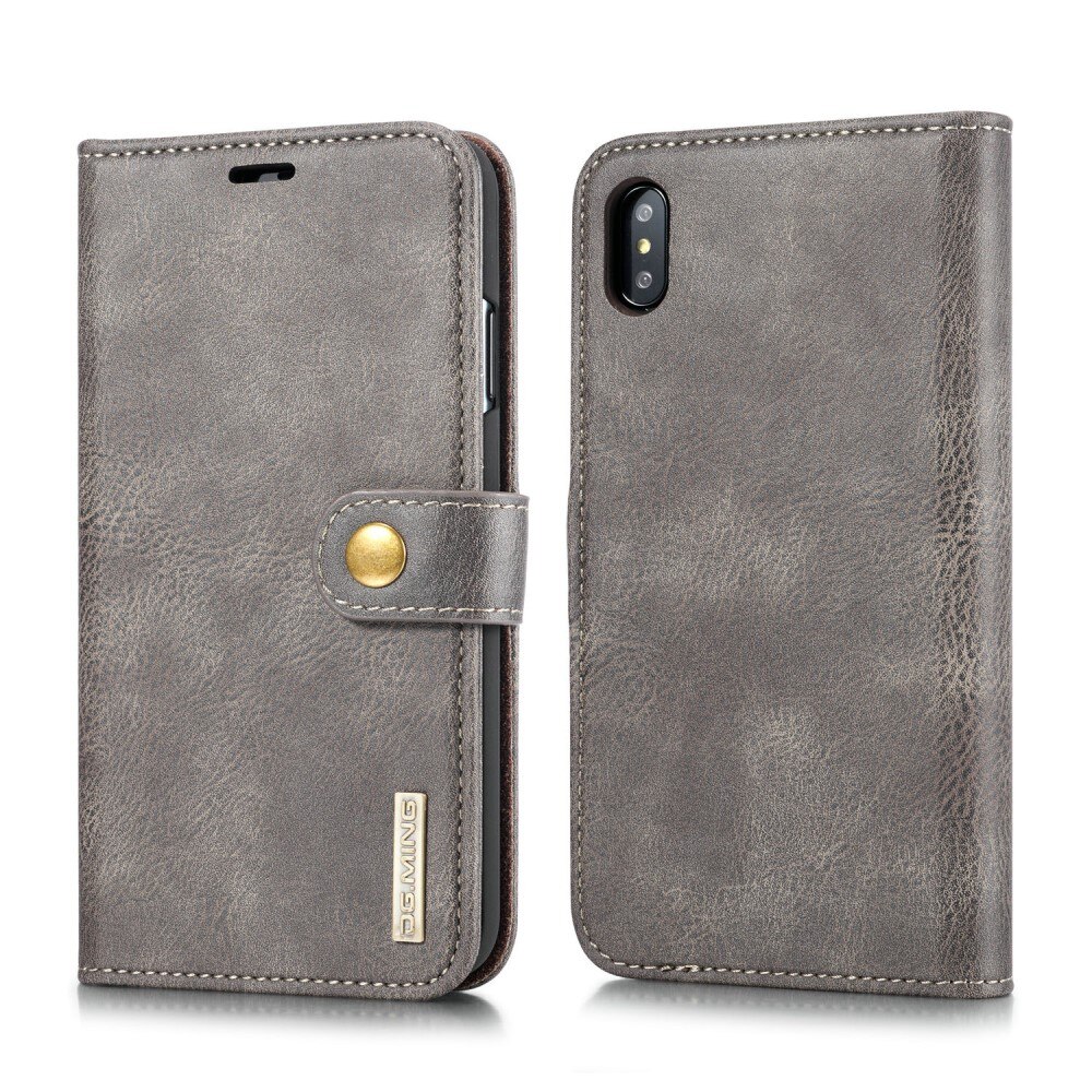 Cover portafoglio Magnet Wallet iPhone XS Max Marrone