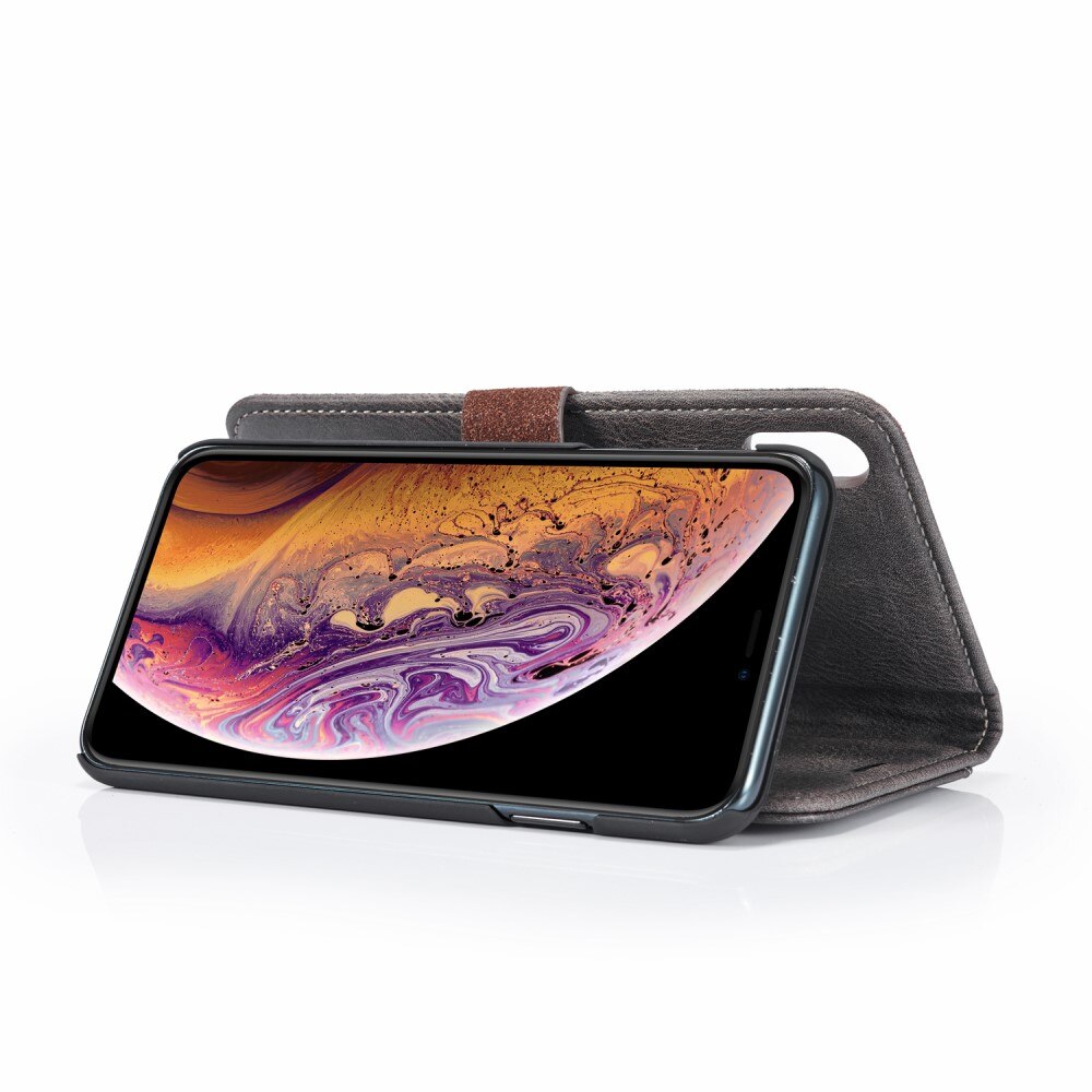 Cover portafoglio Magnet Wallet iPhone Xs Max Brown