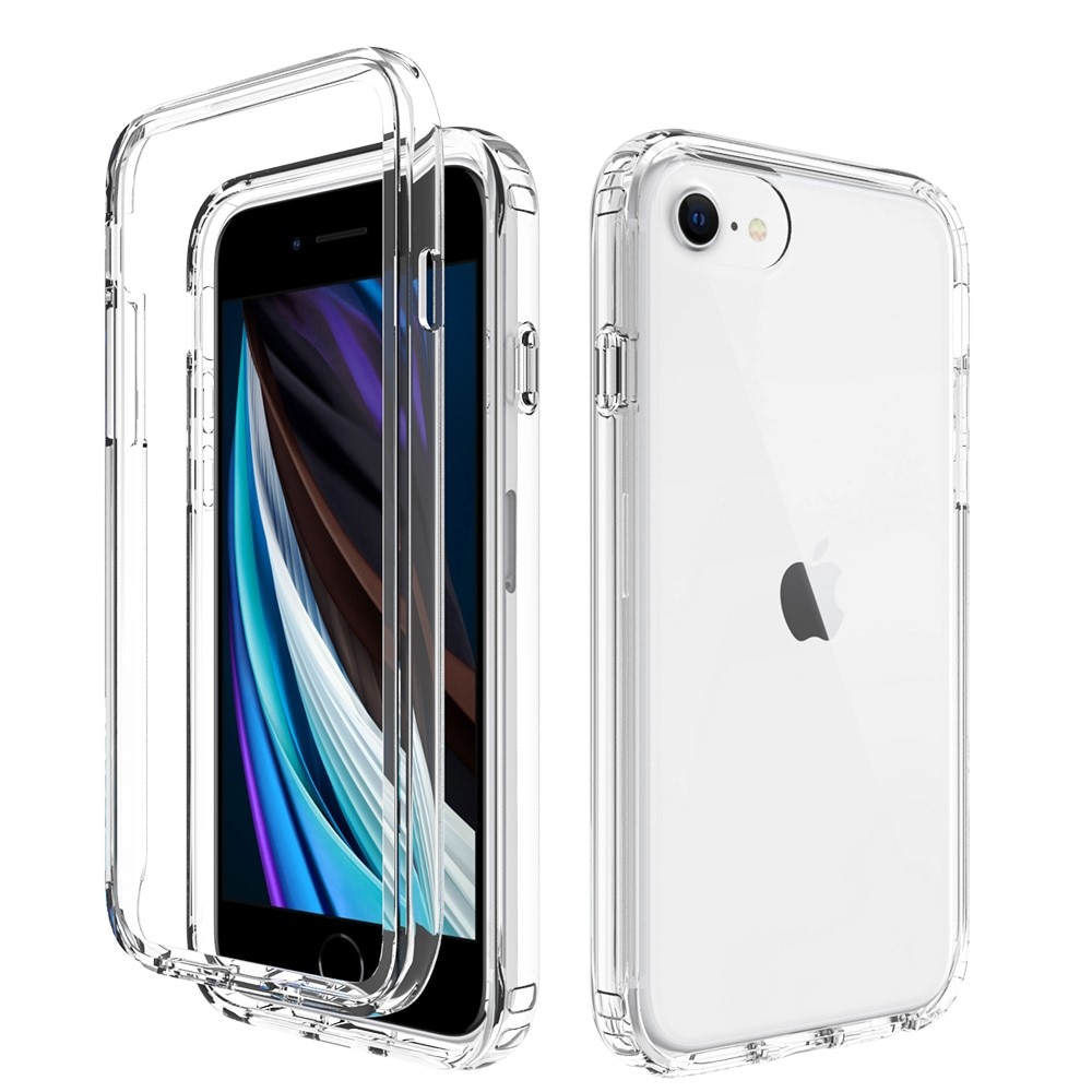 Cover protezione totale iPhone 8 trasparente