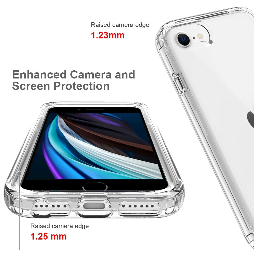 Cover protezione totale iPhone 7 trasparente