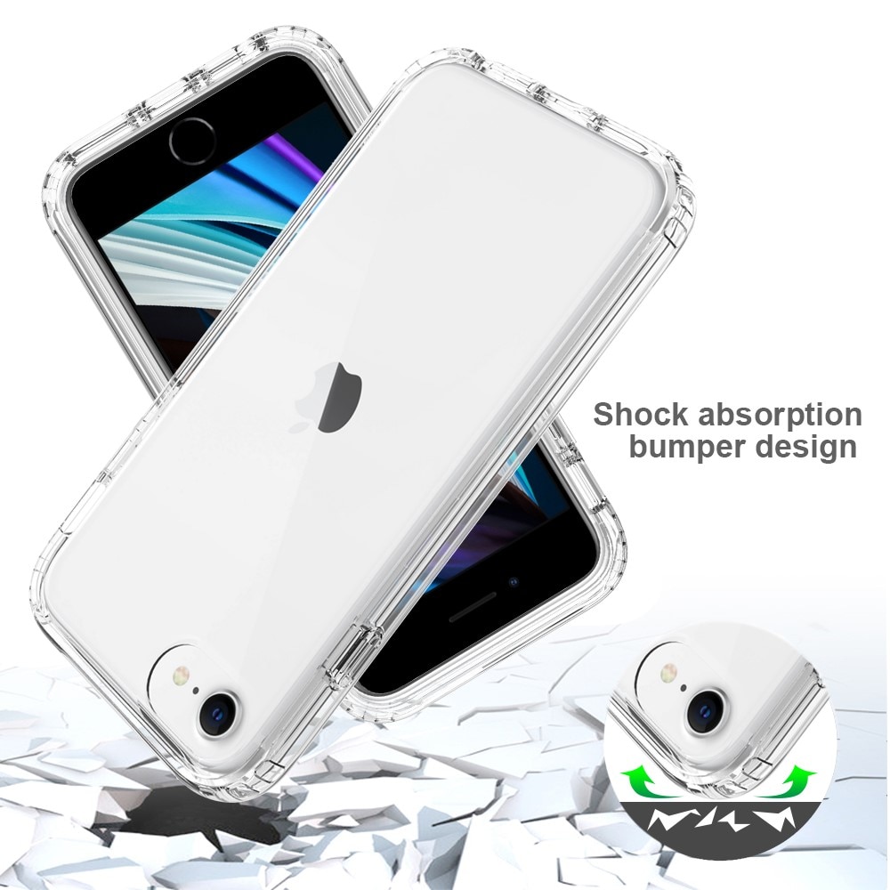 Cover protezione totale iPhone 8 trasparente
