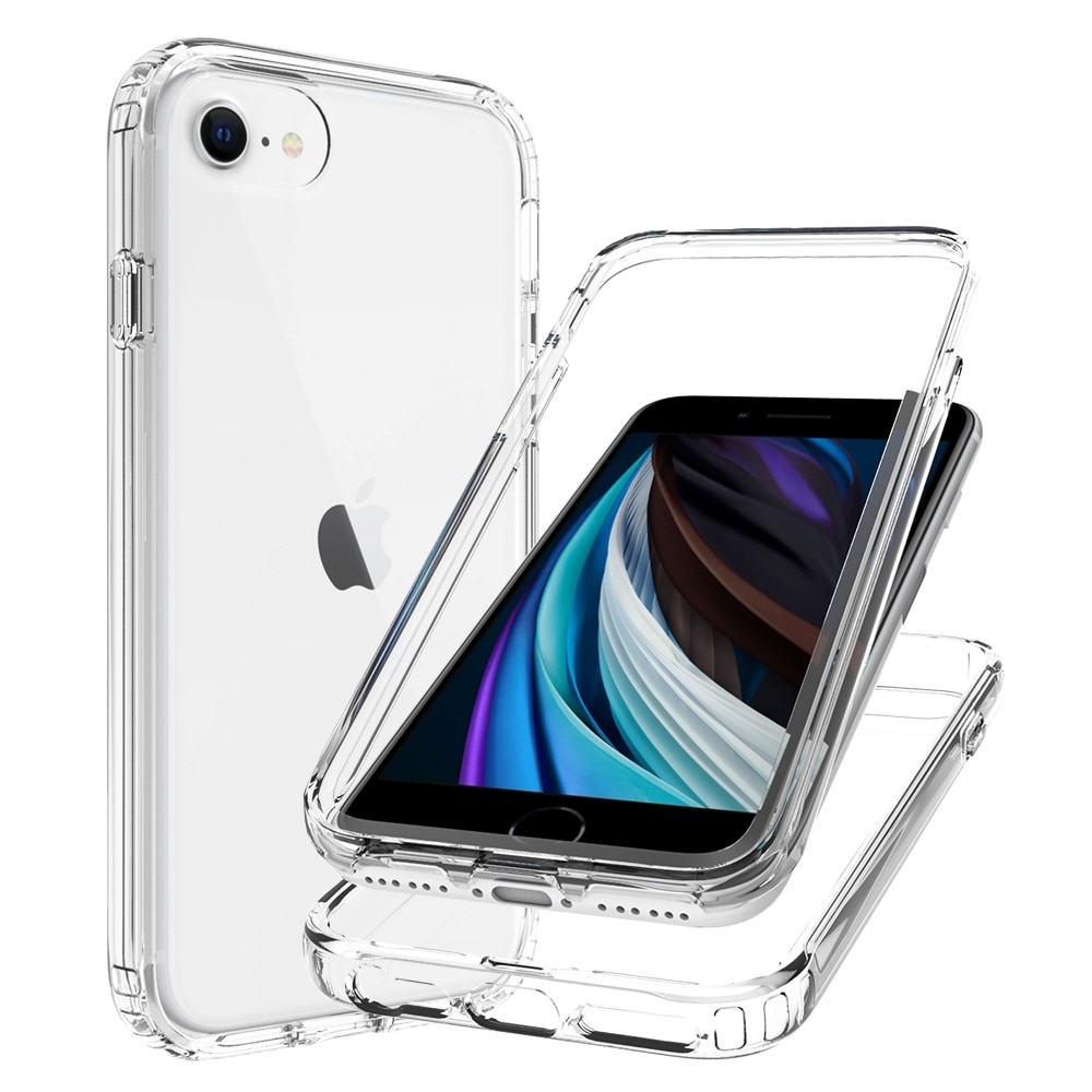 Cover protezione totale iPhone 7 trasparente