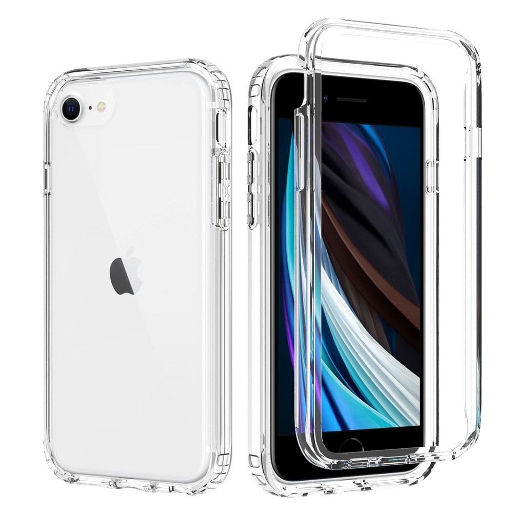 Cover protezione totale iPhone 8 trasparente