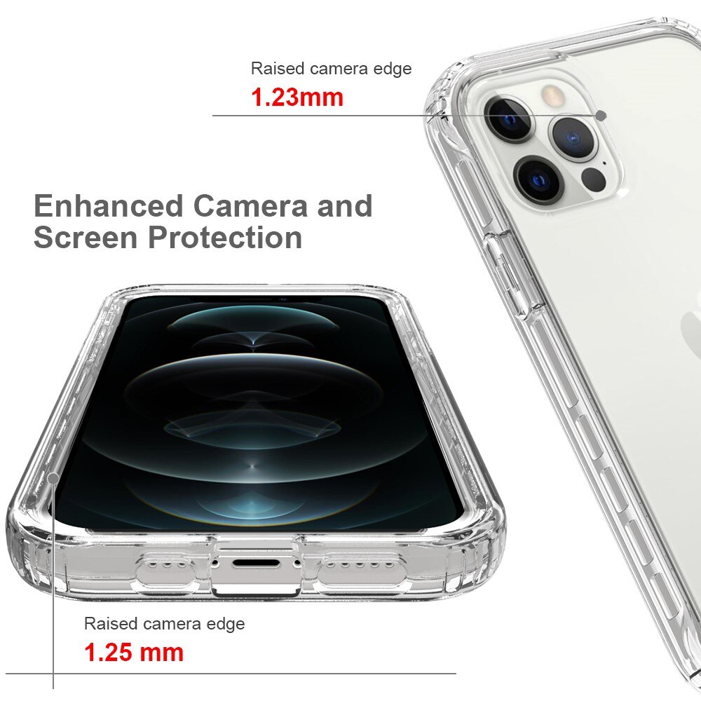 Cover protezione totale iPhone 12/12 Pro trasparente