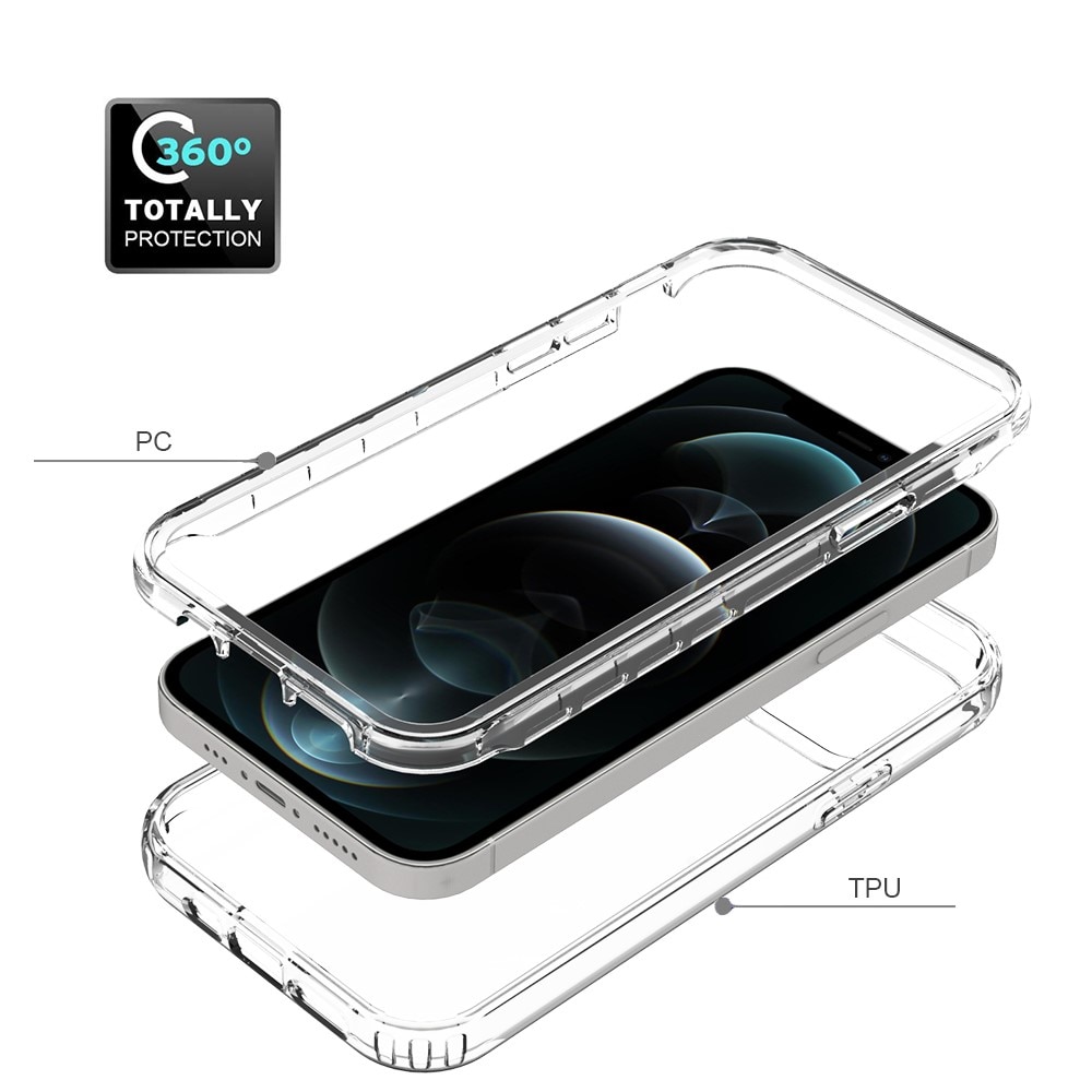 Cover protezione totale iPhone 12/12 Pro trasparente