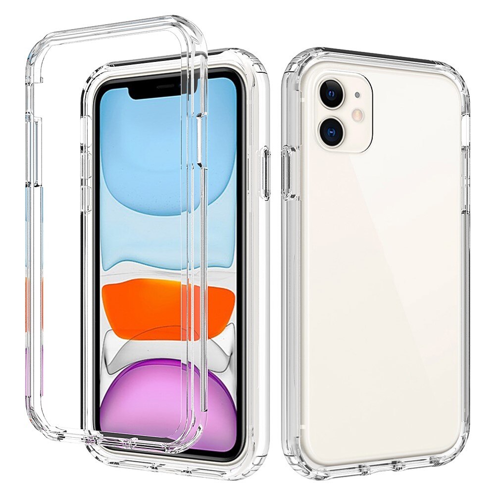 Cover protezione totale iPhone 11 trasparente