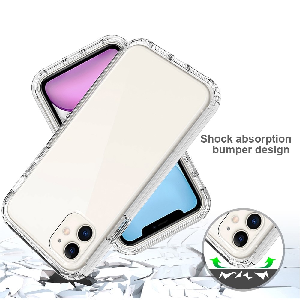 Cover protezione totale iPhone 11 trasparente