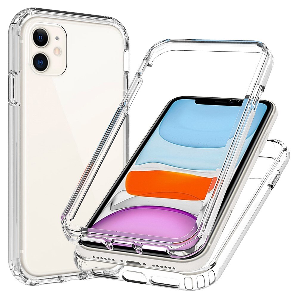 Cover protezione totale iPhone 11 trasparente