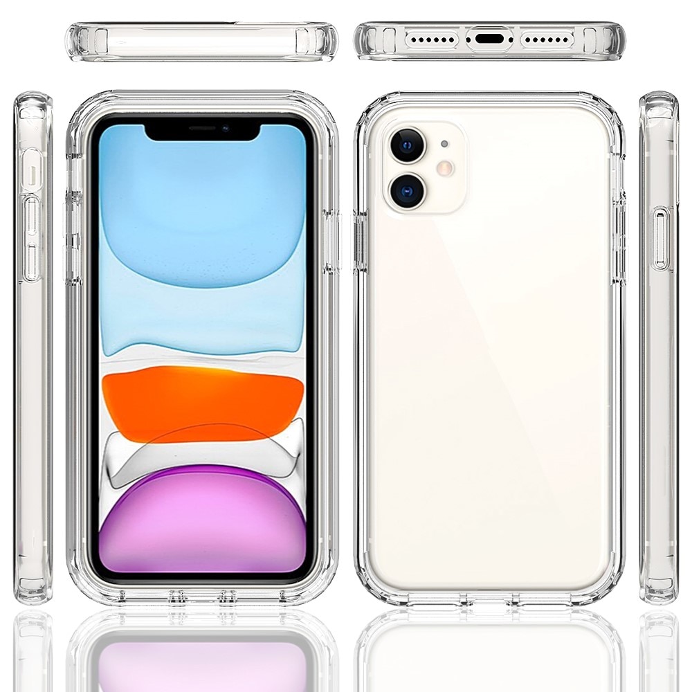 Cover protezione totale iPhone 11 trasparente