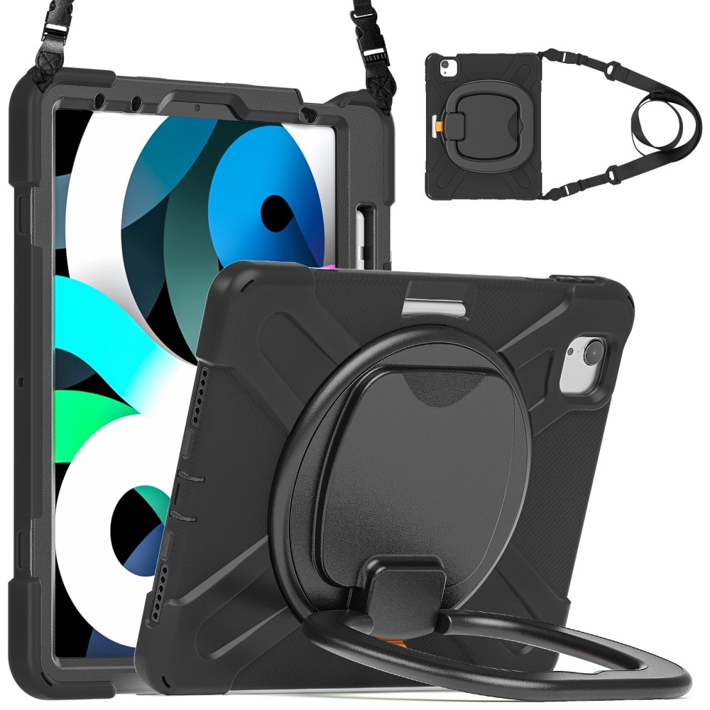 Cover ibrida con supporto e tracolla iPad Air 10.9 4th Gen (2020) nero