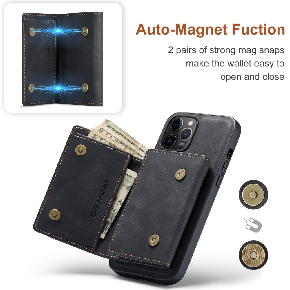 Cover Magnetic Card Slot iPhone 12 Pro Max Black