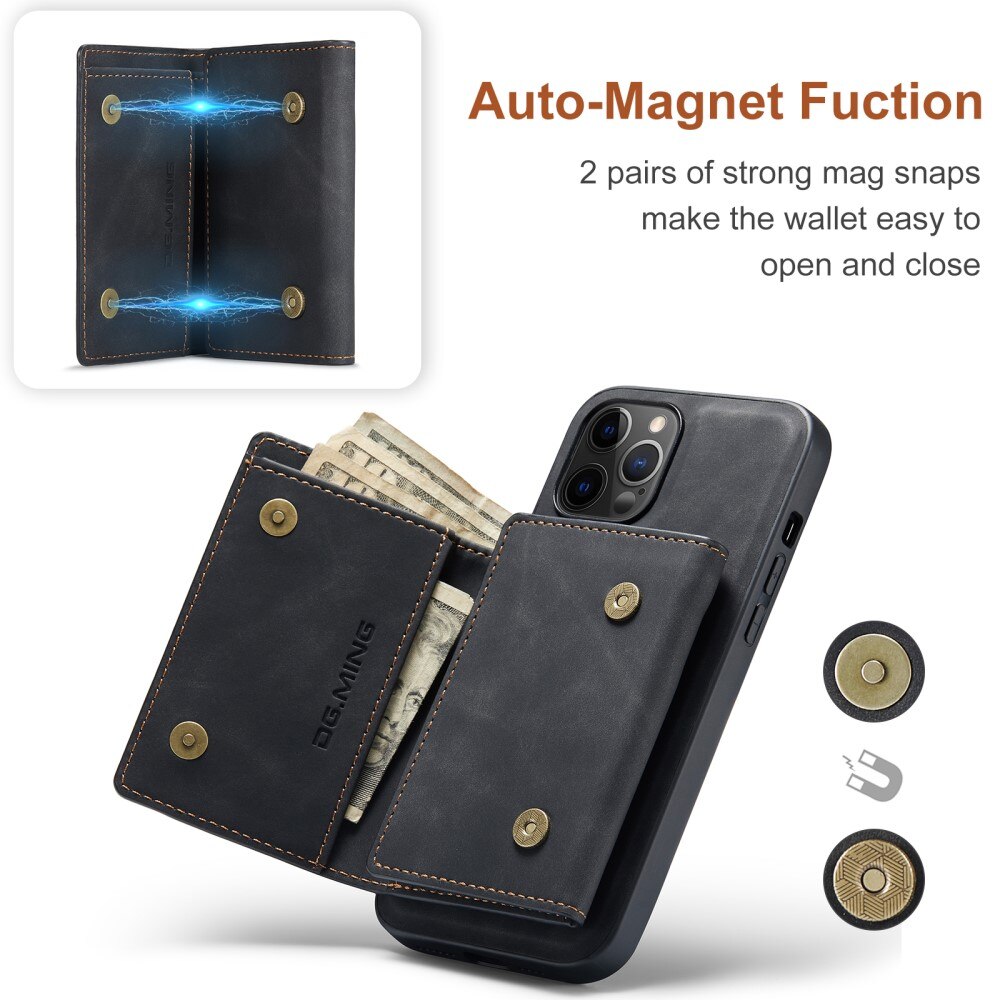 Cover Magnetic Card SlotiPhone 12 Pro Max Nero