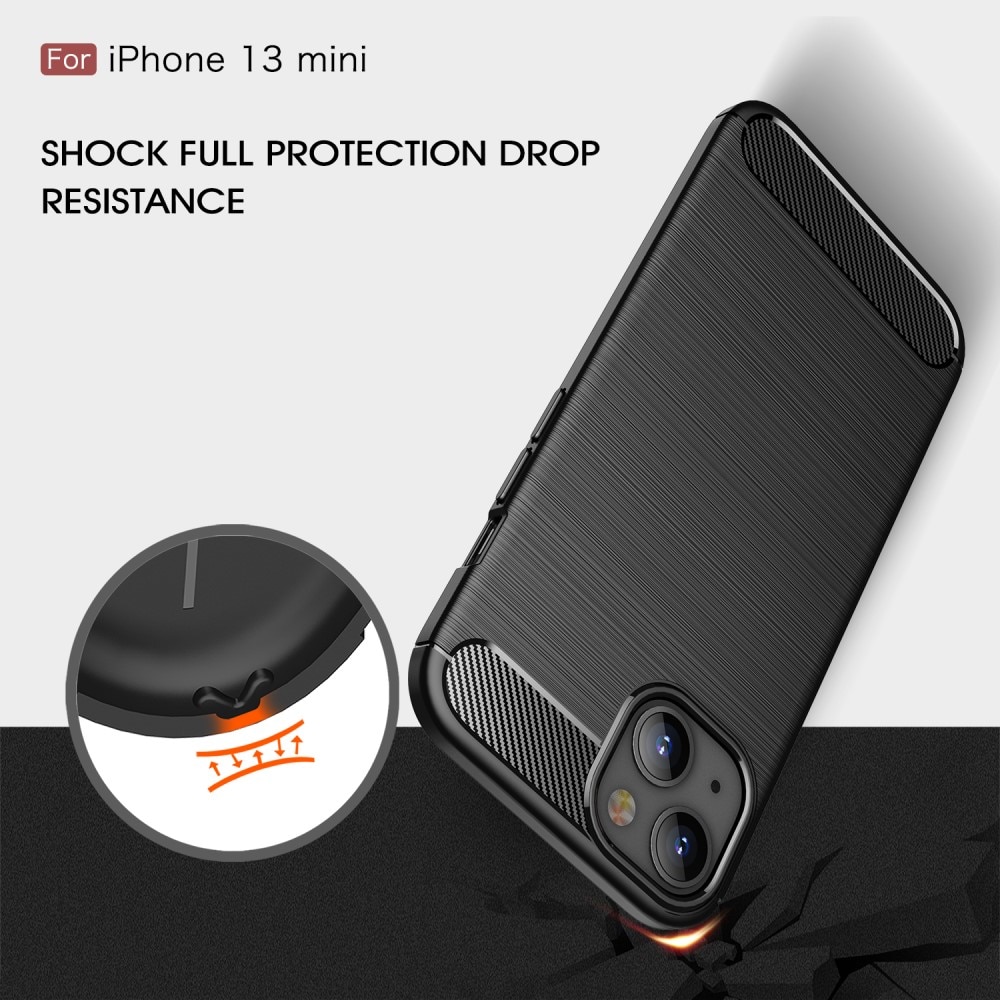 Cover TPU Brushed Apple iPhone 13 Mini Nero
