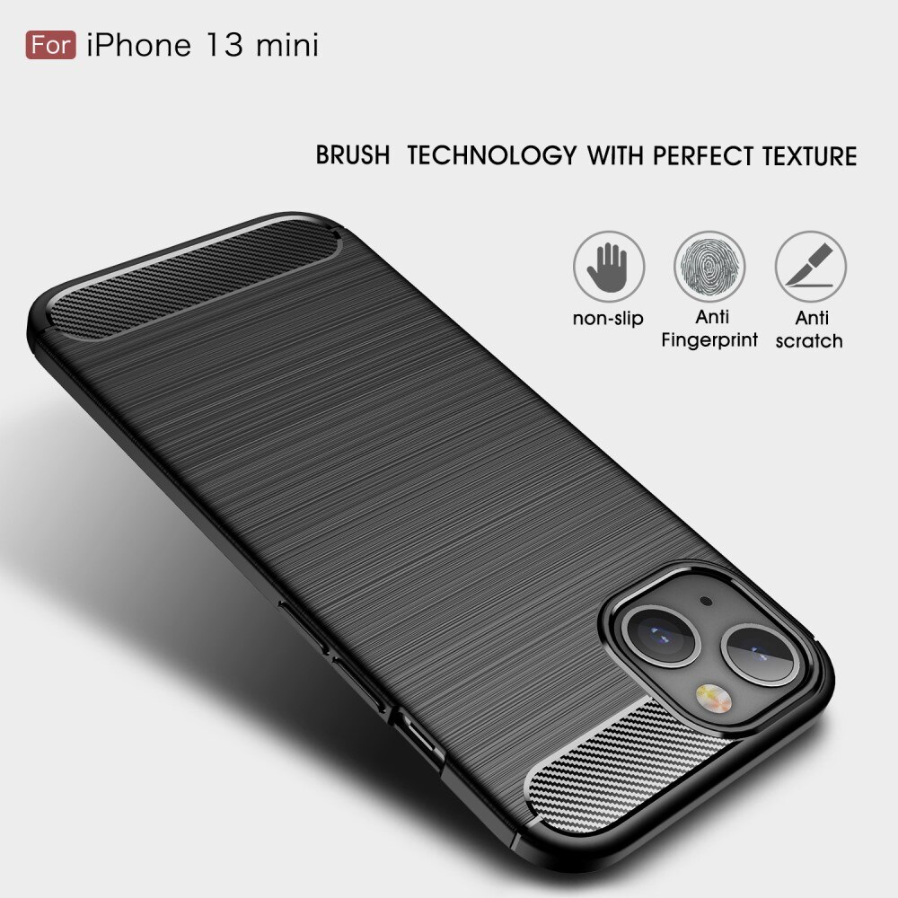 Cover TPU Brushed Apple iPhone 13 Mini Nero